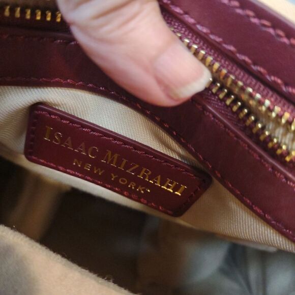 Isaac Mizrahi Leather Camera Backpack - Picture 3 of 7